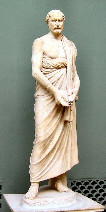 Demosthenes Roman copy of Greek original of ca 280BCE  NY Carlsberg Glyptotek